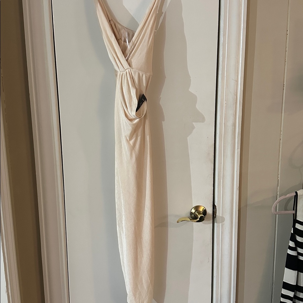 Elegant Cream camisole Dress by Lulu’s - size Med.